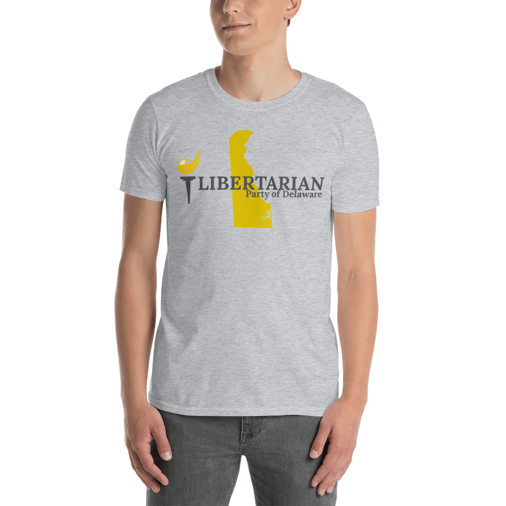 Libertarian Party of Delaware Short-Sleeve Unisex T-Shirt - Proud Libertarian - Proud Libertarian