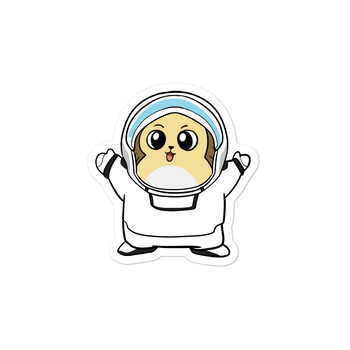 Freedom in Space Cartoon - Bubble-free stickers - Proud Libertarian - Cartoons of Liberty
