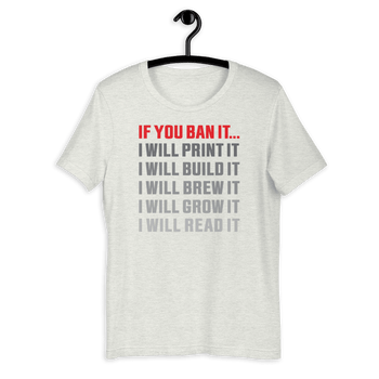 If You Ban It.... Short-Sleeve Slim-Fit T-Shirt - Proud Libertarian - Expressman