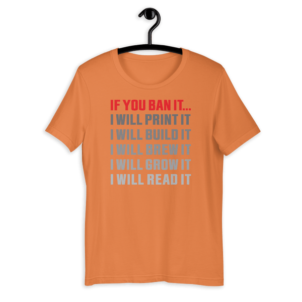 If You Ban It.... Short-Sleeve Slim-Fit T-Shirt - Proud Libertarian - Expressman