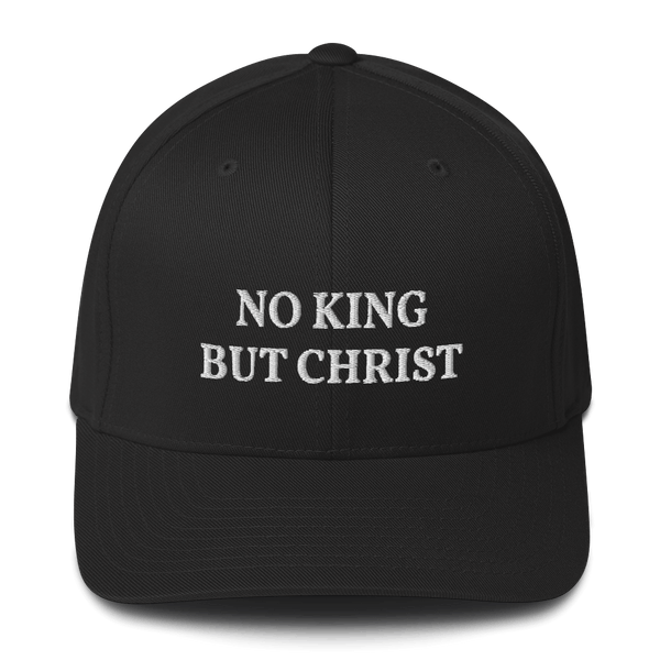 AnarchoChristian - No KIng but Christ FlexFit Hat - Proud Libertarian - AnarchoChristian