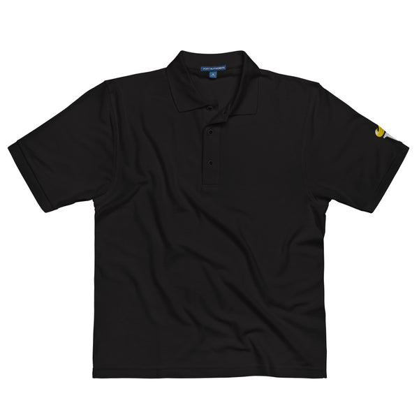 Libertarian Party Torch Men's Premium Polo (Logo on Sleeve) - Proud Libertarian - Proud Libertarian