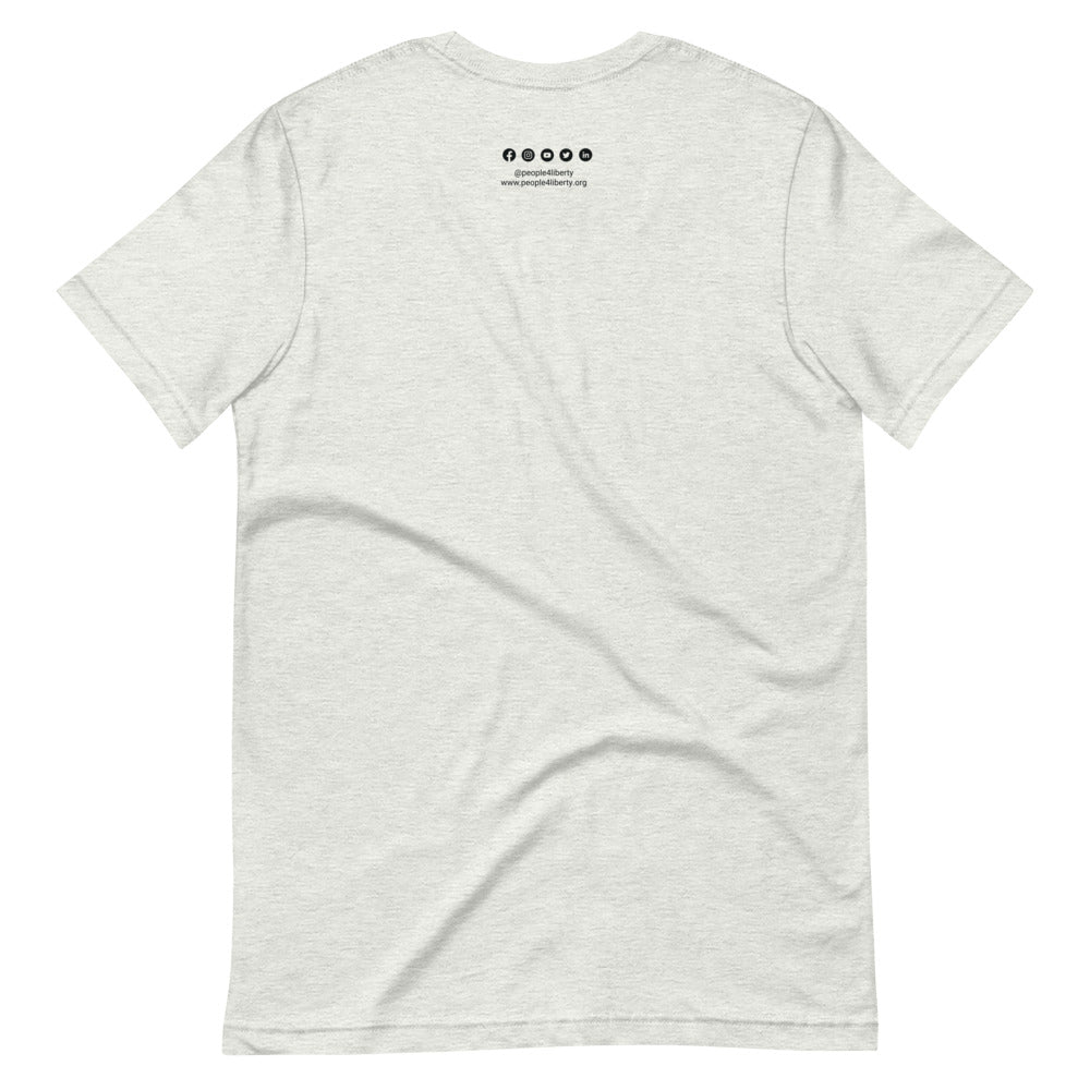 Defund Politicians (Red and Blue) Unisex T-Shirt - Proud Libertarian - People for Liberty