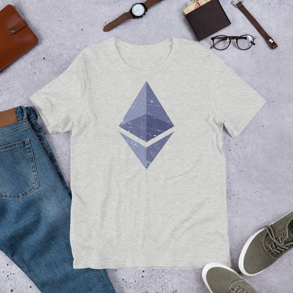 Ethereum Vintage Short-Sleeve Unisex T-Shirt - Proud Libertarian - Libertarian Frontier