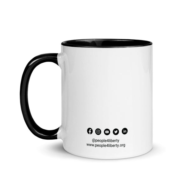 Liberty is Based Mug with Color Inside - Proud Libertarian - Proud Libertarian