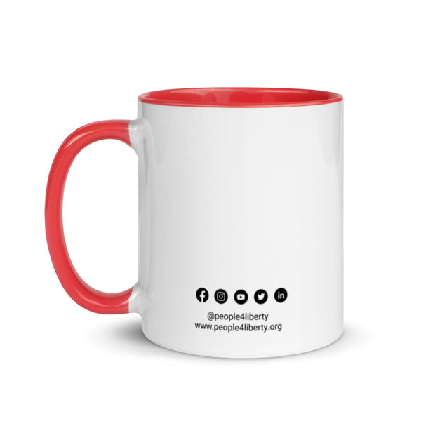 Liberty is Based Mug with Color Inside - Proud Libertarian - Proud Libertarian