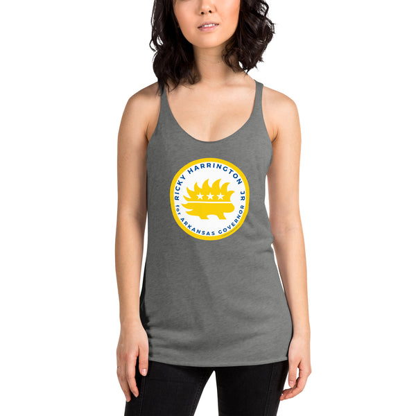 Ricky Harrington for Governor Arkansas Women's Racerback Tank - Proud Libertarian - Ricky Harrington
