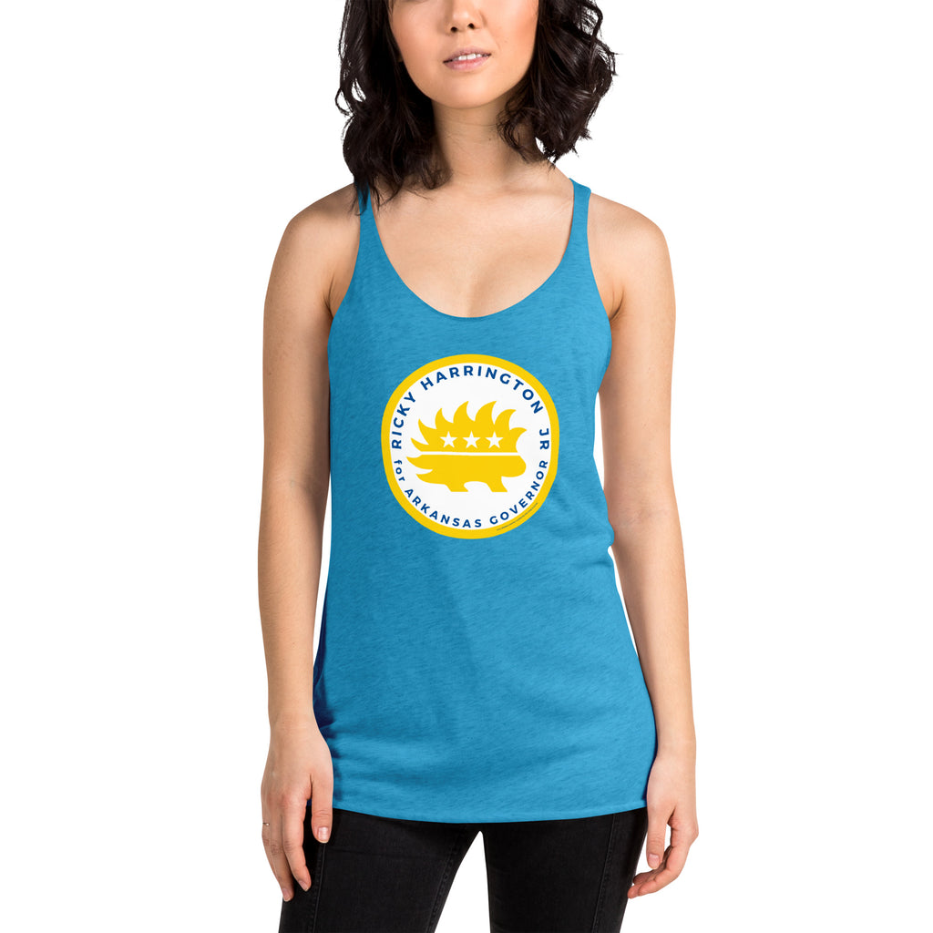 Ricky Harrington for Governor Arkansas Women's Racerback Tank - Proud Libertarian - Ricky Harrington